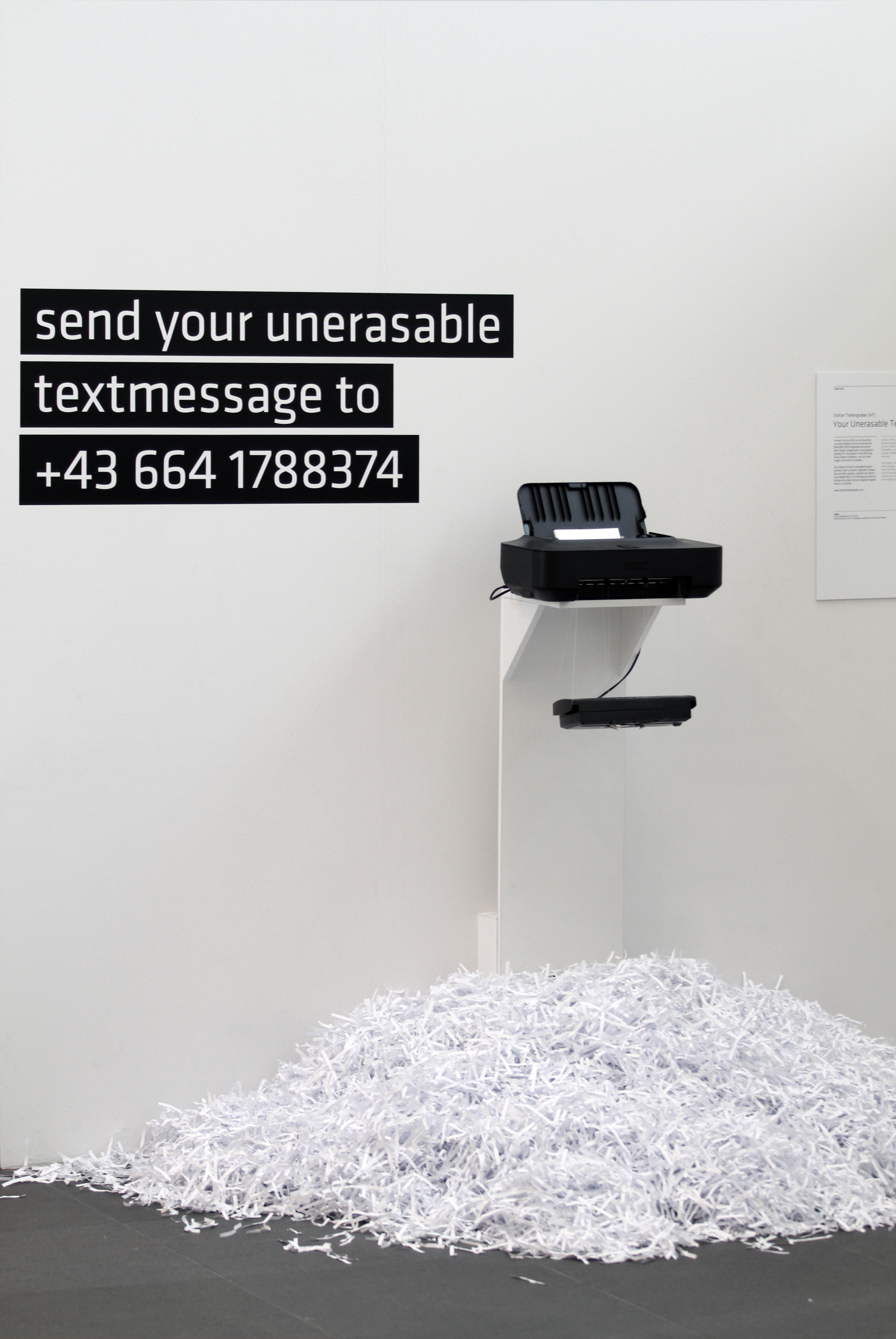 Image: Your unerasable text, Stefan Tiefengraber