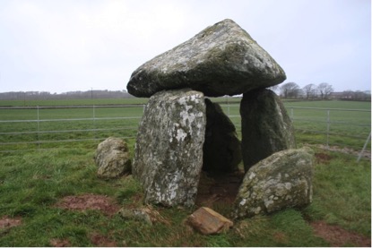 Image1: Bodowyr Burial Chamber on Anglesey. Neolithic chambered tomb and scheduled Ancient Monument in the care of Cadw