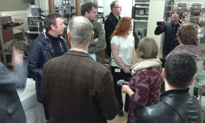 Image1: Pararchive community visit to the Science Museum store at Blythe House