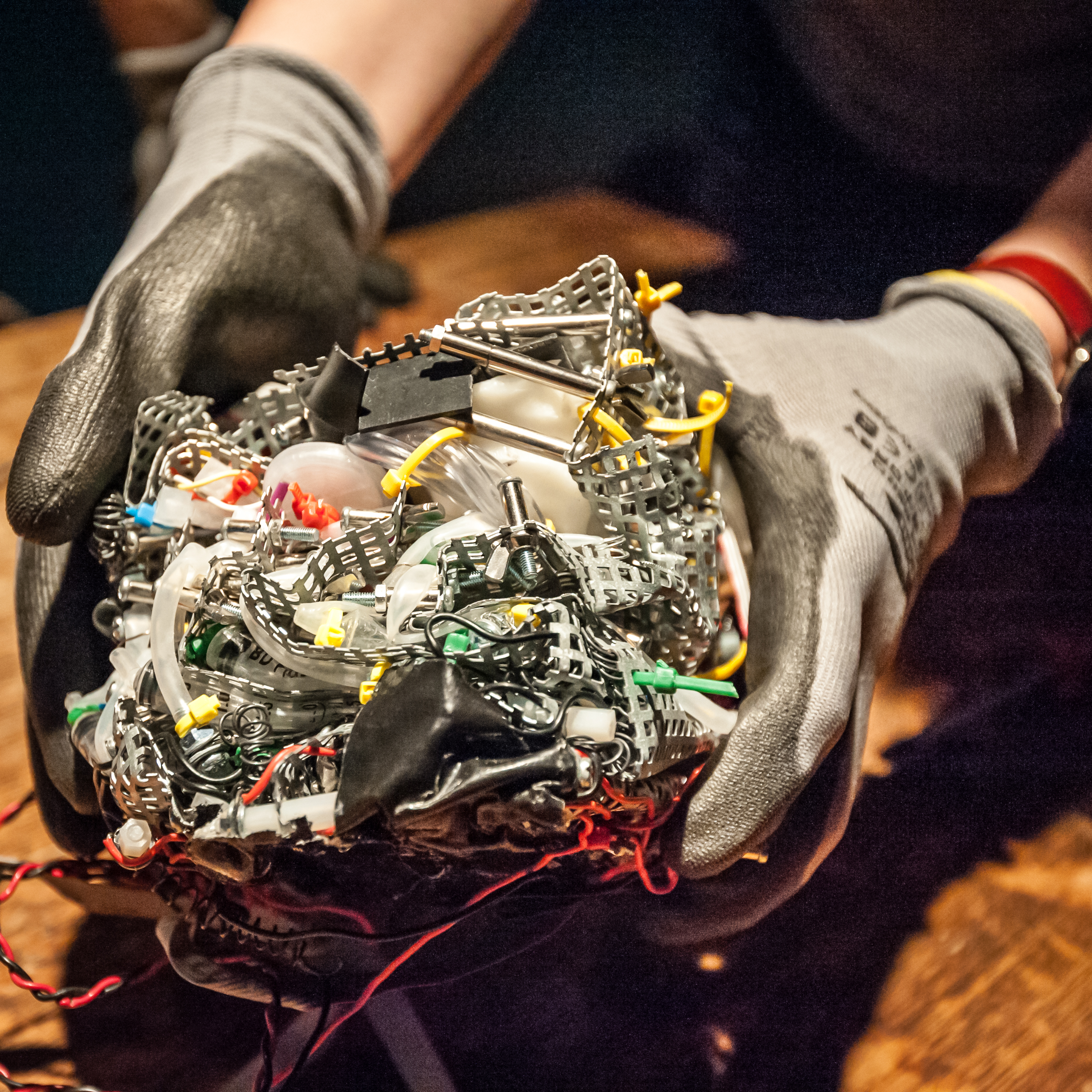 Image: Robot autopsy at Birmingham Open Media. Photo: Ian Jukes